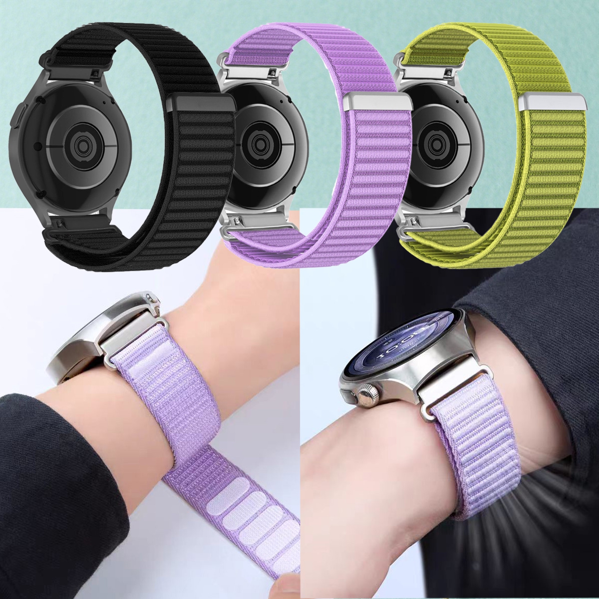 Velcro Strap Sandal - 18/20/22mm Sport Nylon Strap Galaxy Watch
