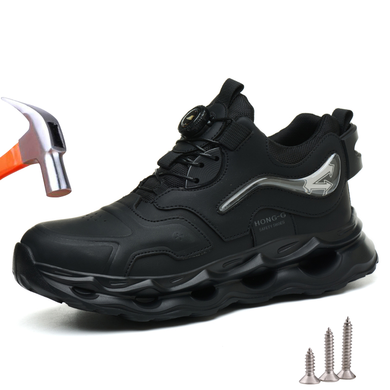 Work Boot Steel Toe - Waterproof Work Safety Shoes Men Women