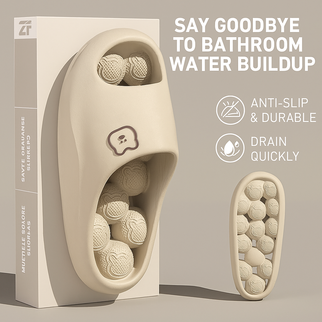 Men'S Shoes For Summer - Leaking Eva Massage Women's Bathroom Slippers