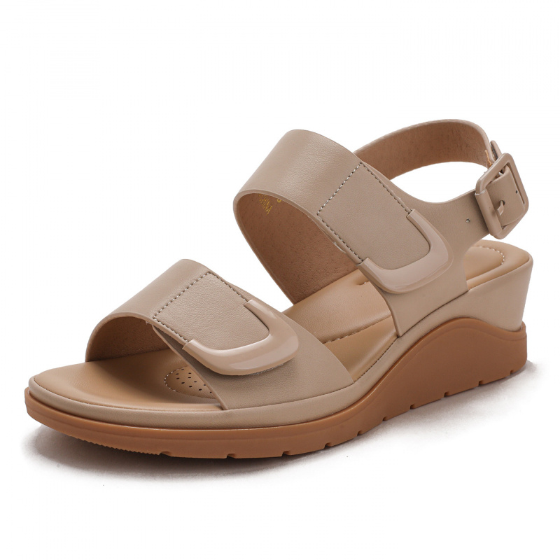Velcro Strap Sandal - Summer new style one-strap wedge sandals