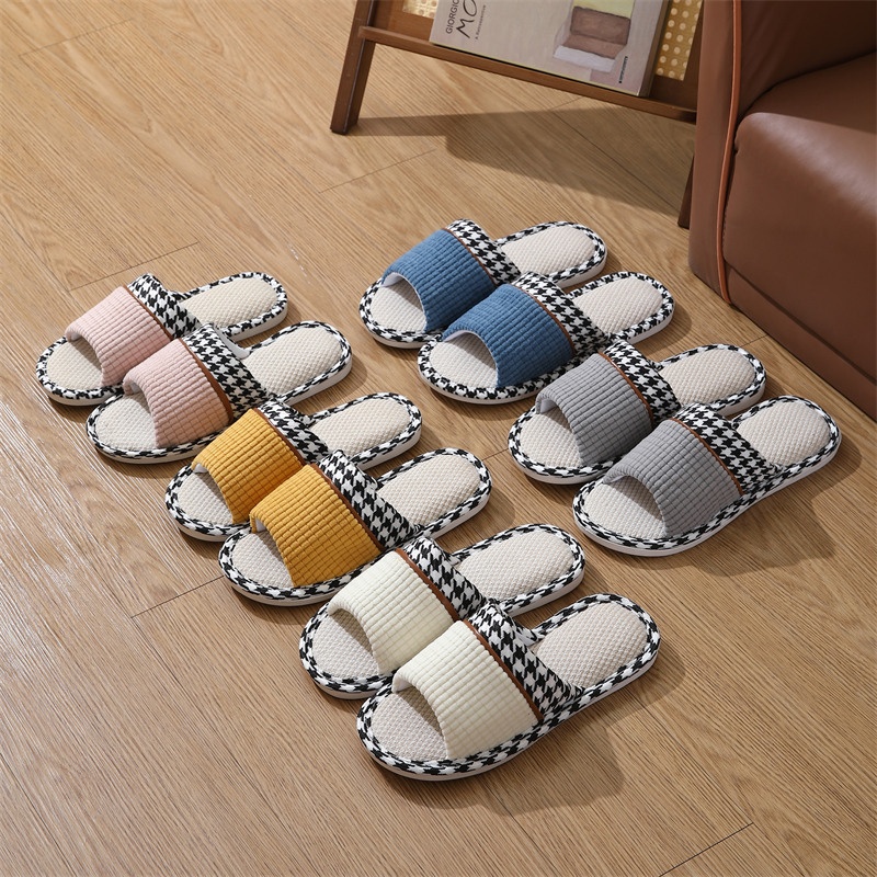 Men Shoes Size To Women - Four Season Linen House Slippers For