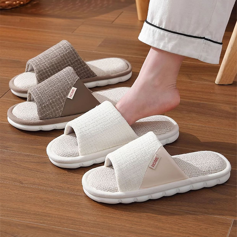 Men Shoes Size To Women - Linen Slippers Women And Men Household