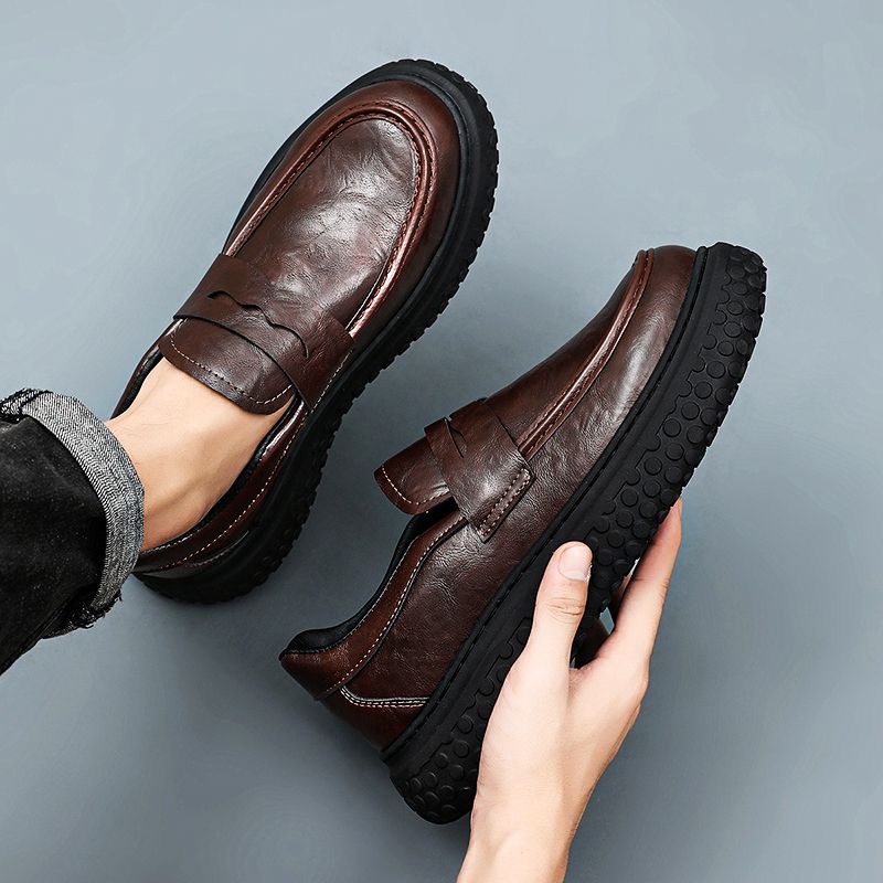 2026 New Men's Loafers Soft Le - đánh giá và giá Men'S Shoes With Height Increase