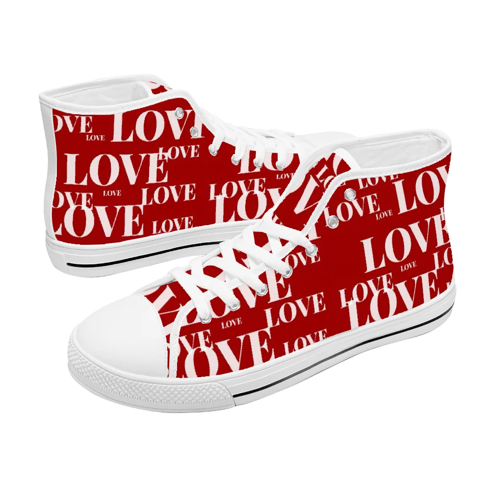 Custom classic high-top canvas - đánh giá và giá Men Shoes Red