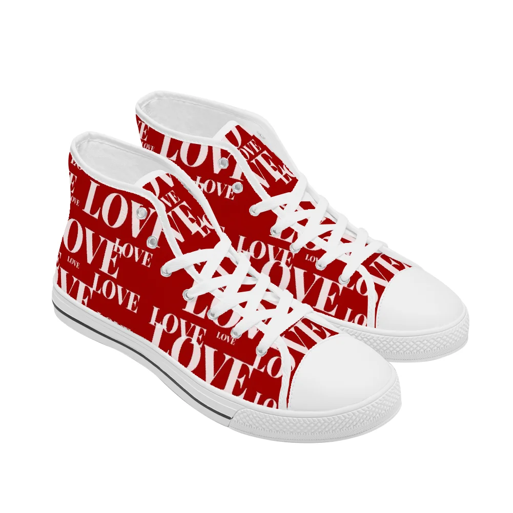 Custom classic high-top canvas - đánh giá và giá Men Shoes Red