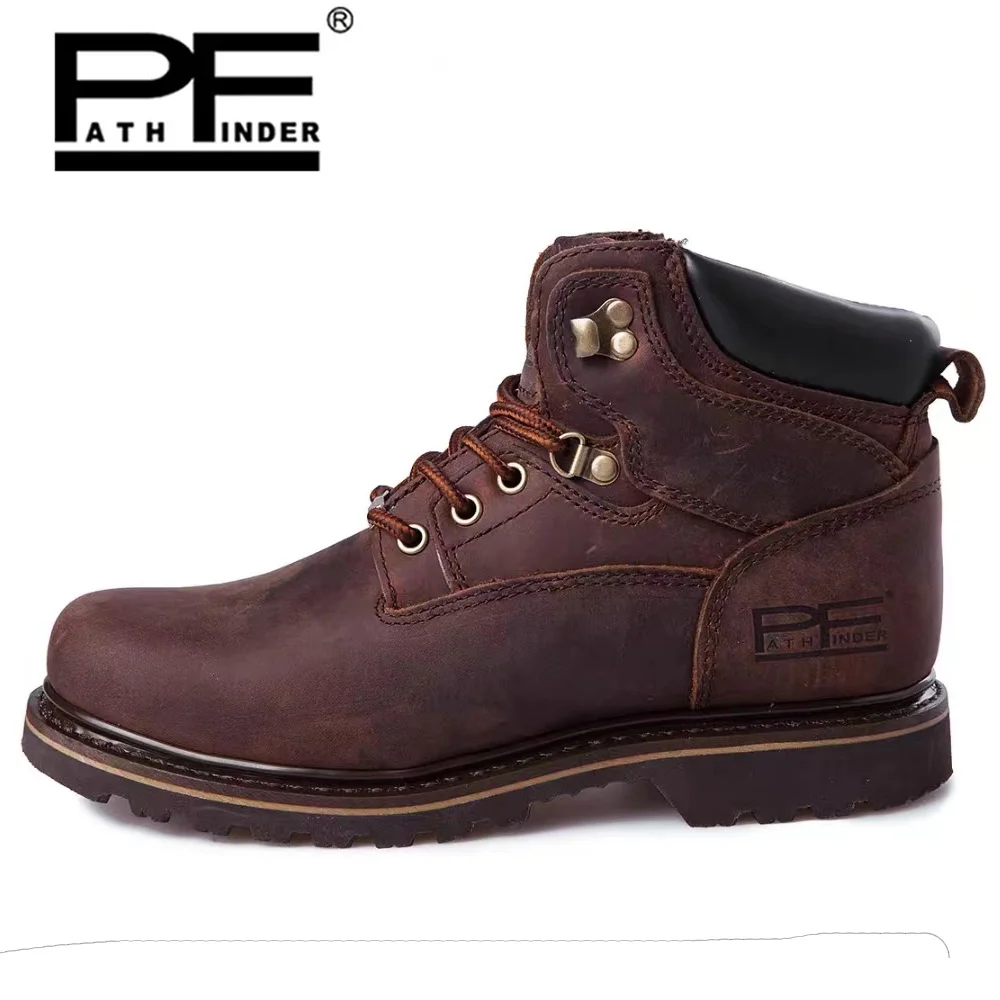 pf Men's Fashion Genuine Leath - đánh giá và giá Work Boot Steel Toe