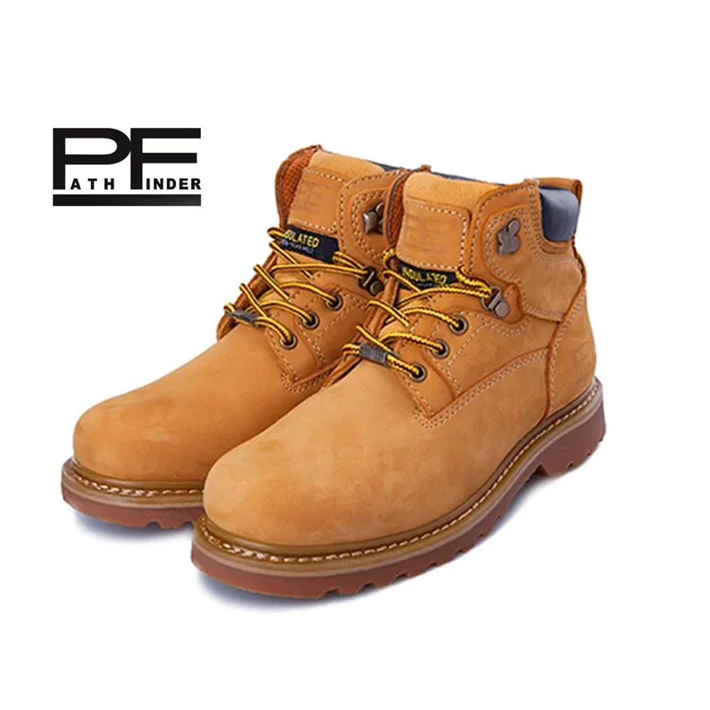 pf Men's Fashion Genuine Leath - đánh giá và giá Work Boot Steel Toe