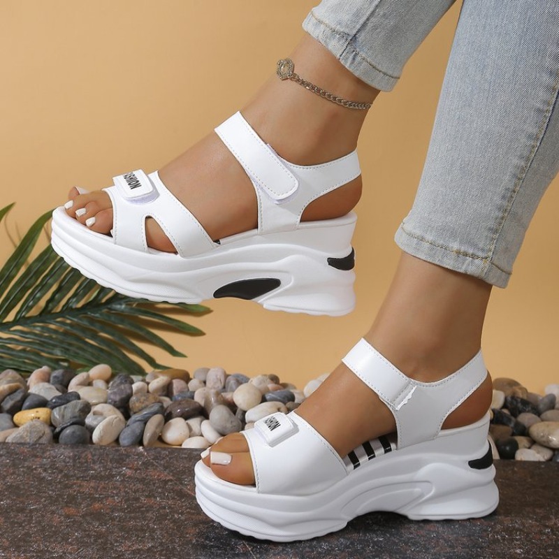 New Women Platform Wedge Sanda - đánh giá và giá Velcro Strap Sandal