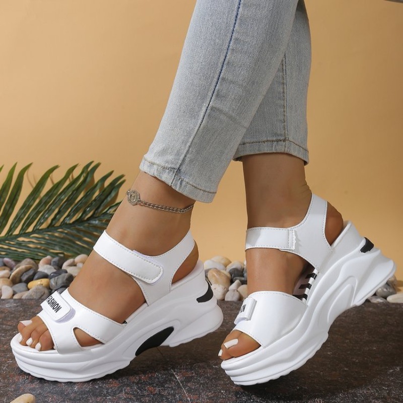 New Women Platform Wedge Sanda - đánh giá và giá Velcro Strap Sandal