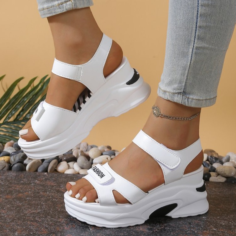 New Women Platform Wedge Sanda - đánh giá và giá Velcro Strap Sandal