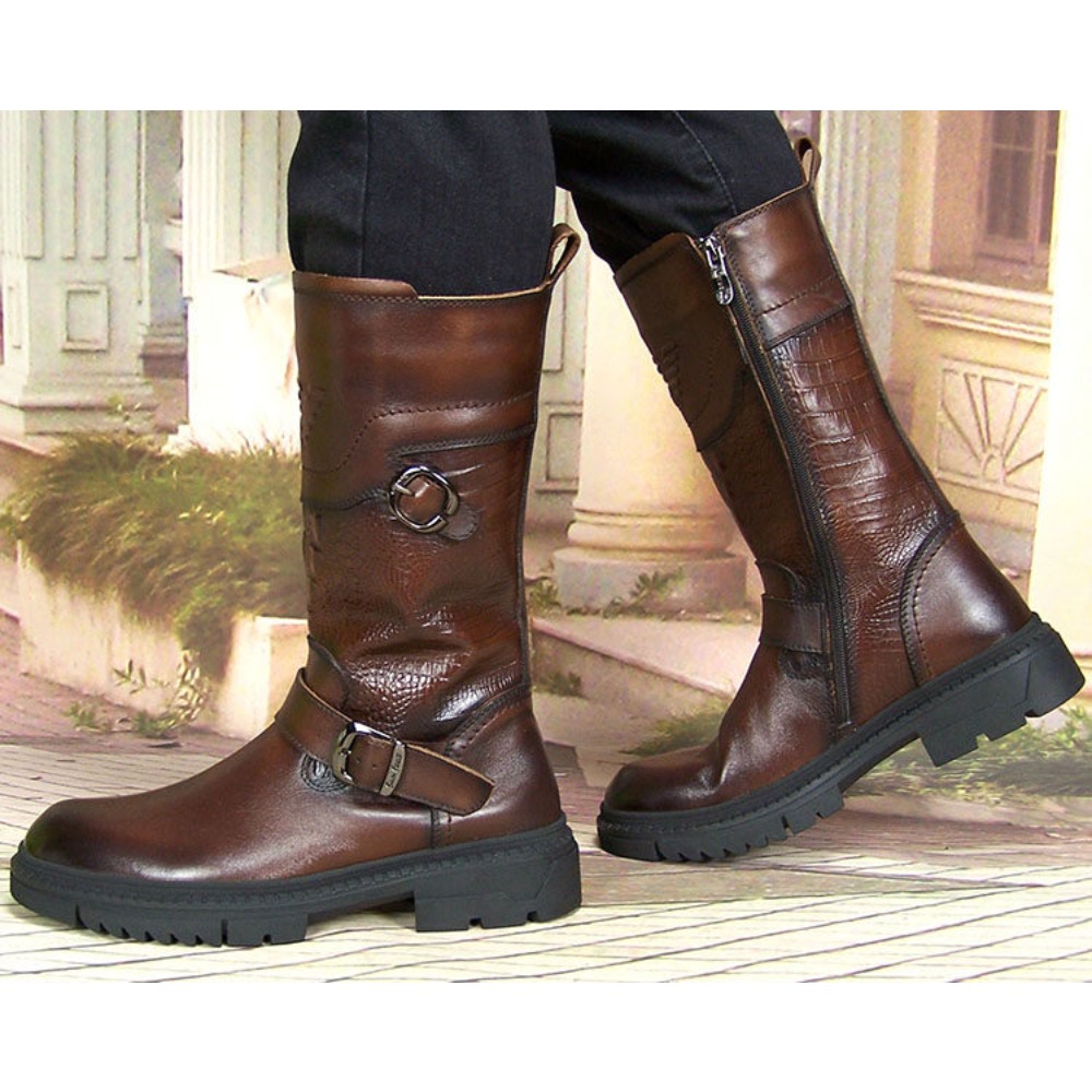 Fashion Men's Genuine Leather  - đánh giá và giá Men'S Shoes Zipper