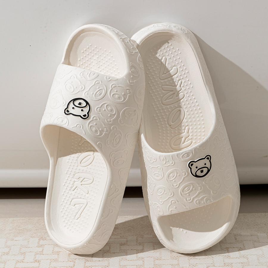 Printting Cute Bear Women Slip - đánh giá và giá Men'S Shoes For Summer