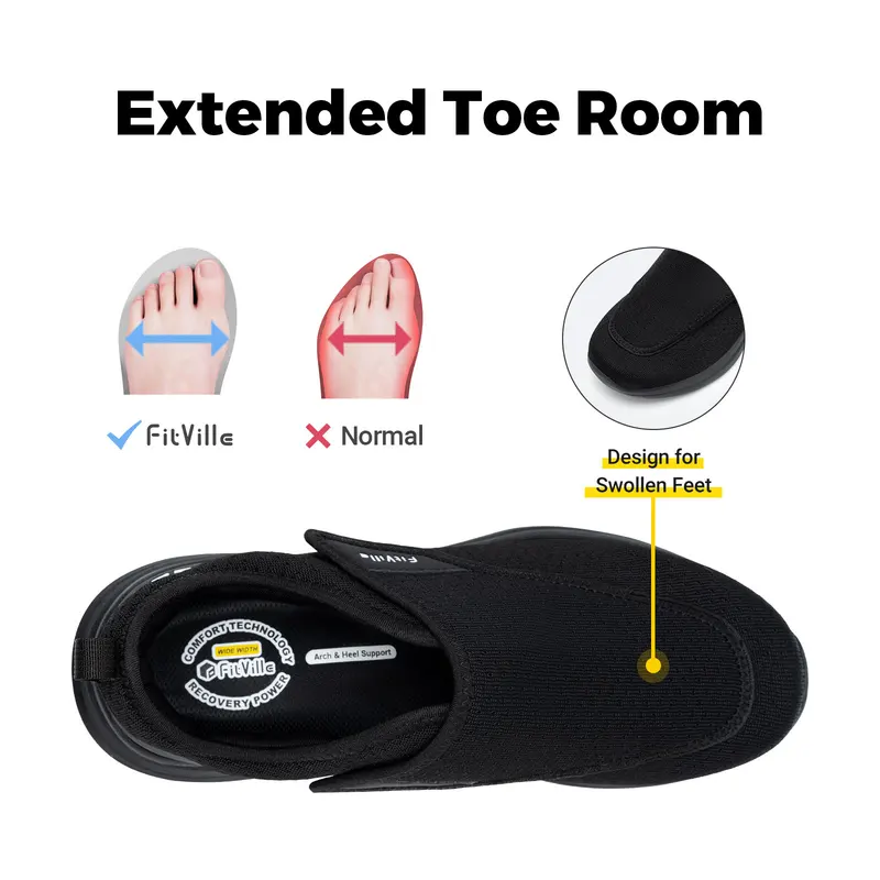 FitVille Extra Wide 2E Men'S D - đánh giá và giá Men'S Shoes Diabetic
