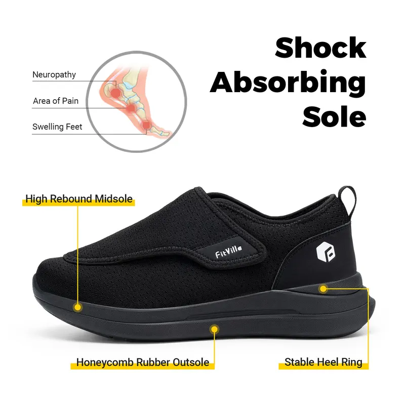 FitVille Extra Wide 2E Men'S D - đánh giá và giá Men'S Shoes Diabetic