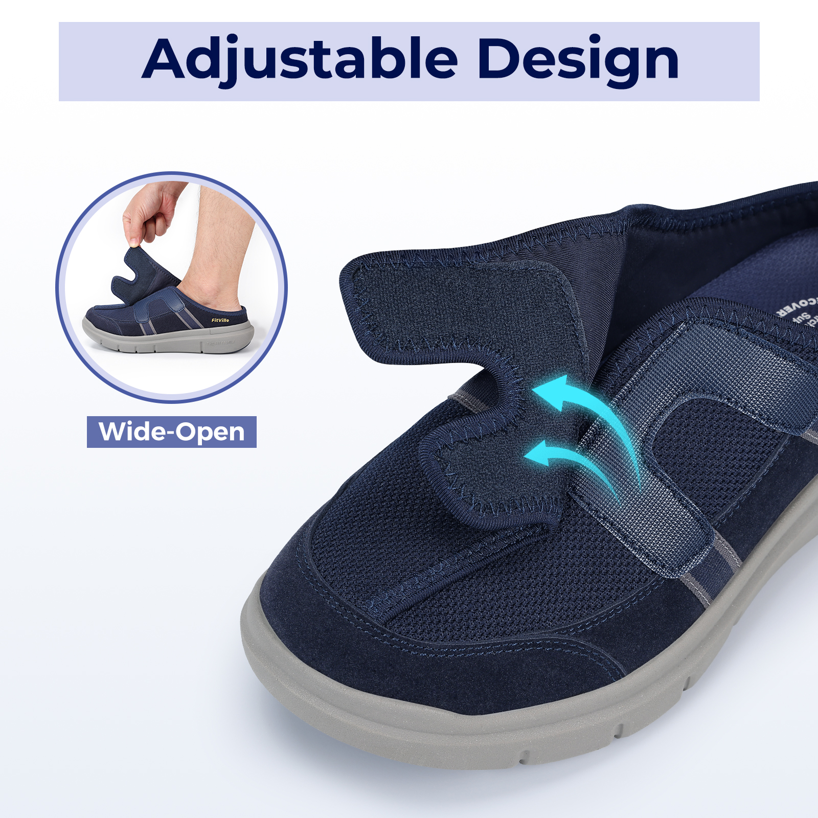 FitVille Wide Men's Sandals So - đánh giá và giá Men'S Shoes Diabetic