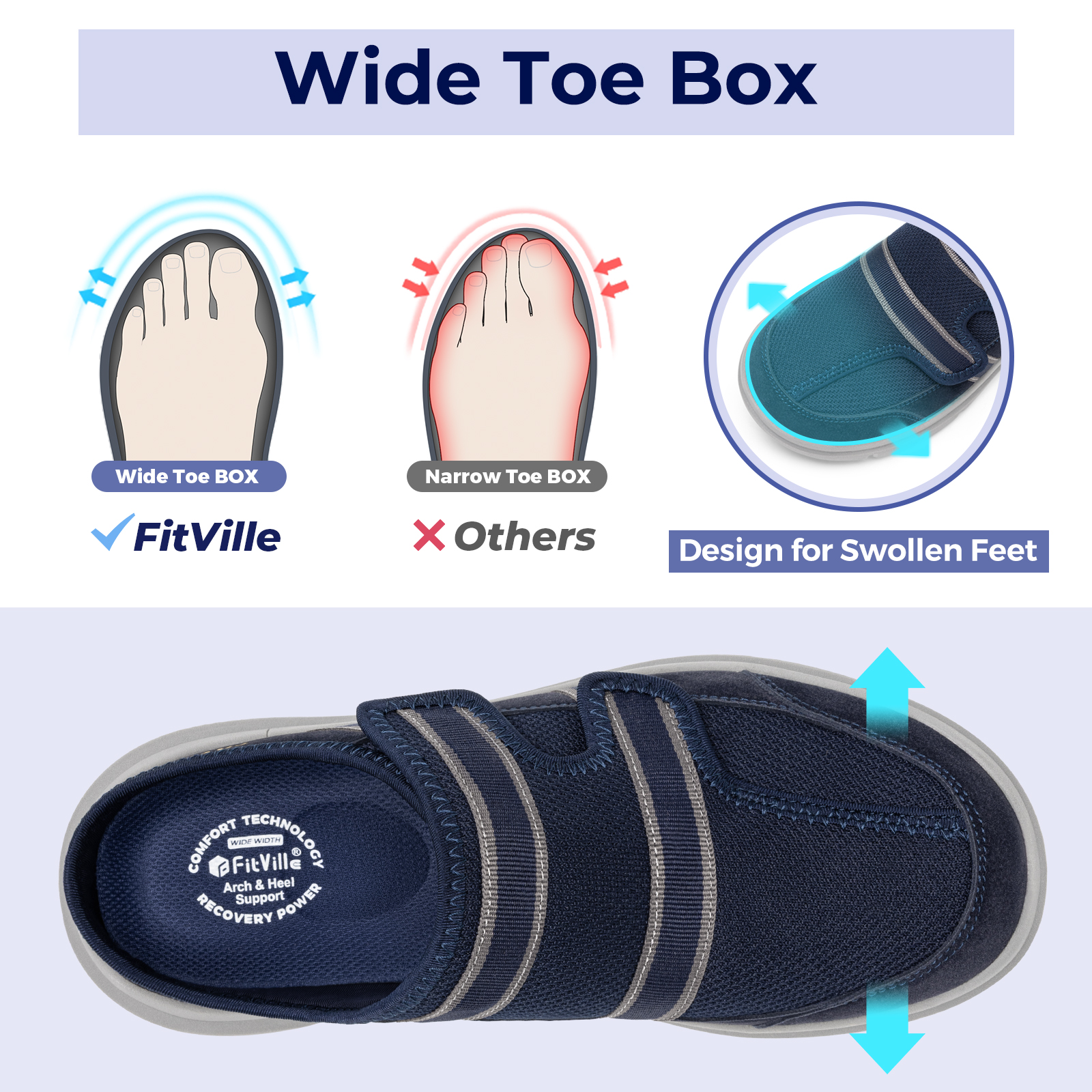 FitVille Wide Men's Sandals So - đánh giá và giá Men'S Shoes Diabetic