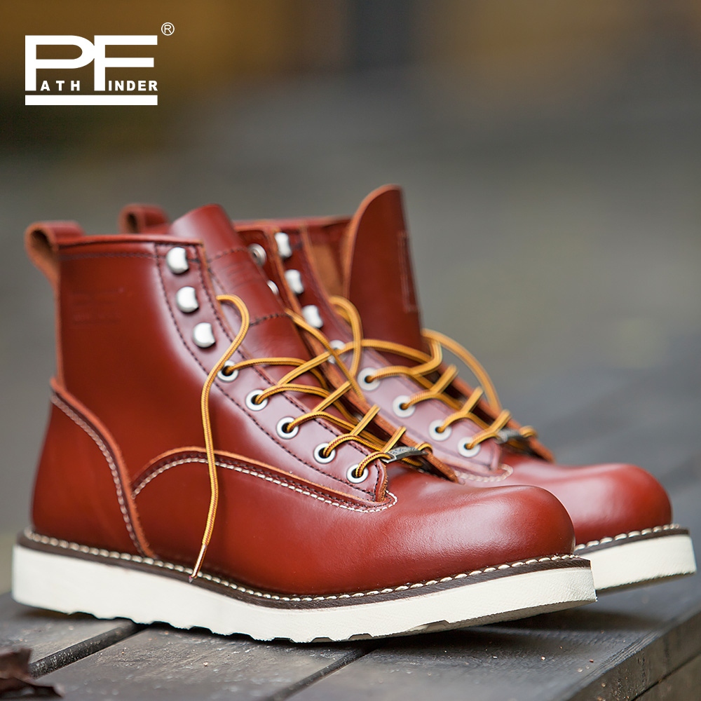 pf Men's Fashion Genuine Leath - đánh giá và giá Work Boot Steel Toe