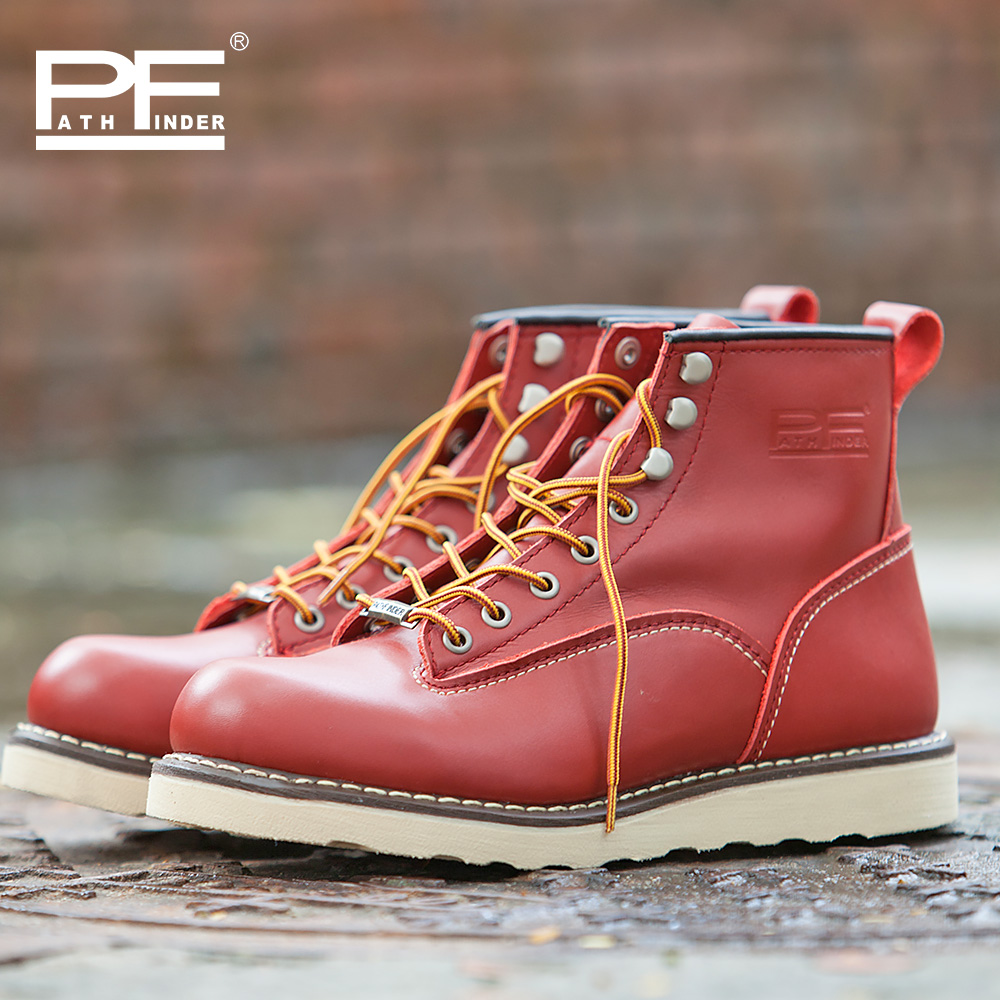pf Men's Fashion Genuine Leath - đánh giá và giá Work Boot Steel Toe