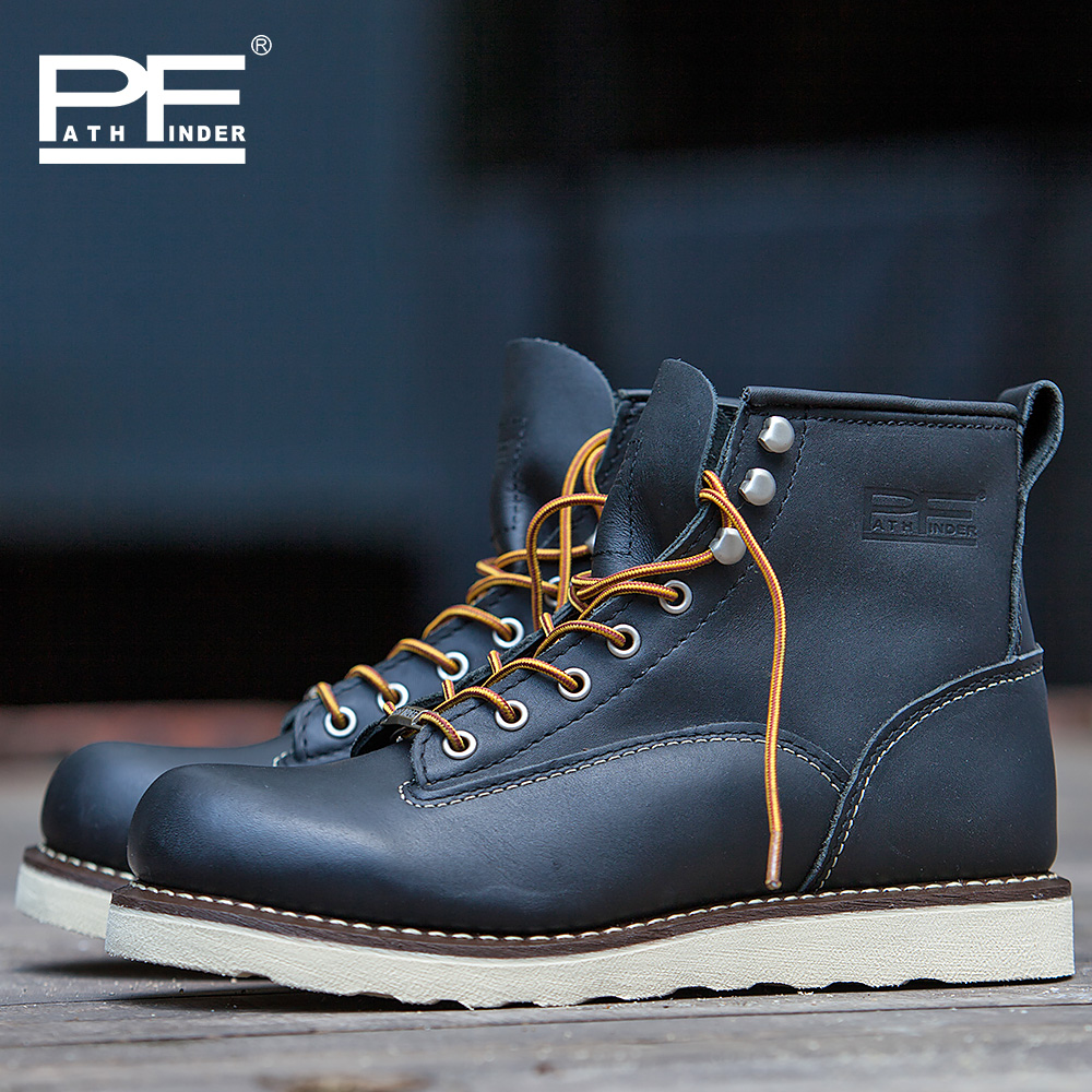 pf Men's Fashion Genuine Leath - đánh giá và giá Work Boot Steel Toe