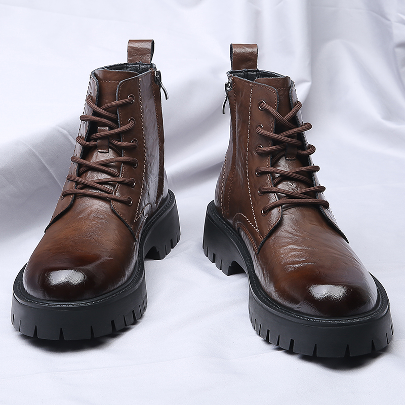 Men Side Zipper High Top Boots - đánh giá và giá Men'S Shoes Zipper