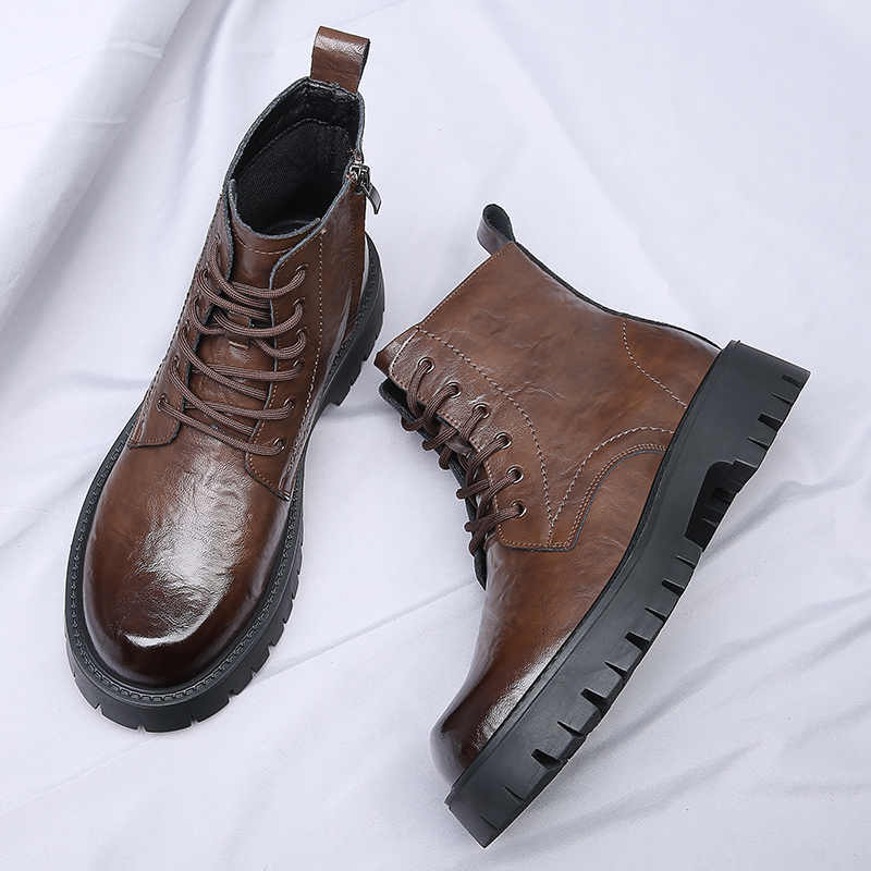Men Side Zipper High Top Boots - đánh giá và giá Men'S Shoes Zipper