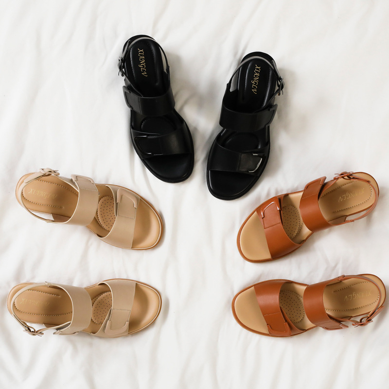 Summer new style one-strap wed - đánh giá và giá Velcro Strap Sandal