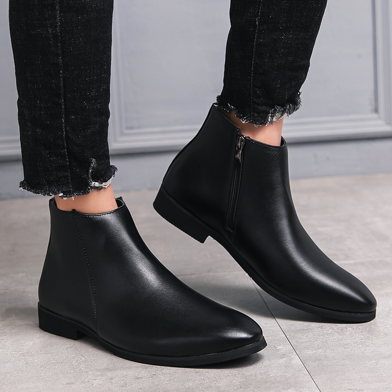 New minimalist riding boots me - đánh giá và giá Men'S Shoes Zipper