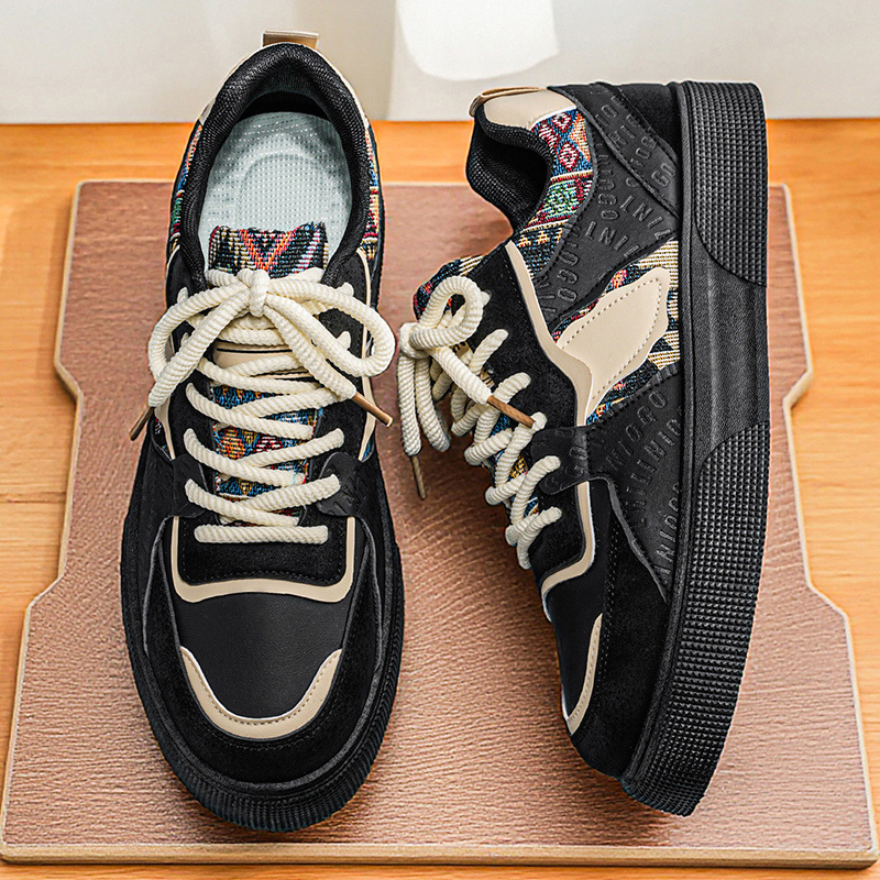 Men's Vintage Patchwork Platfo - đánh giá và giá Men Shoes China