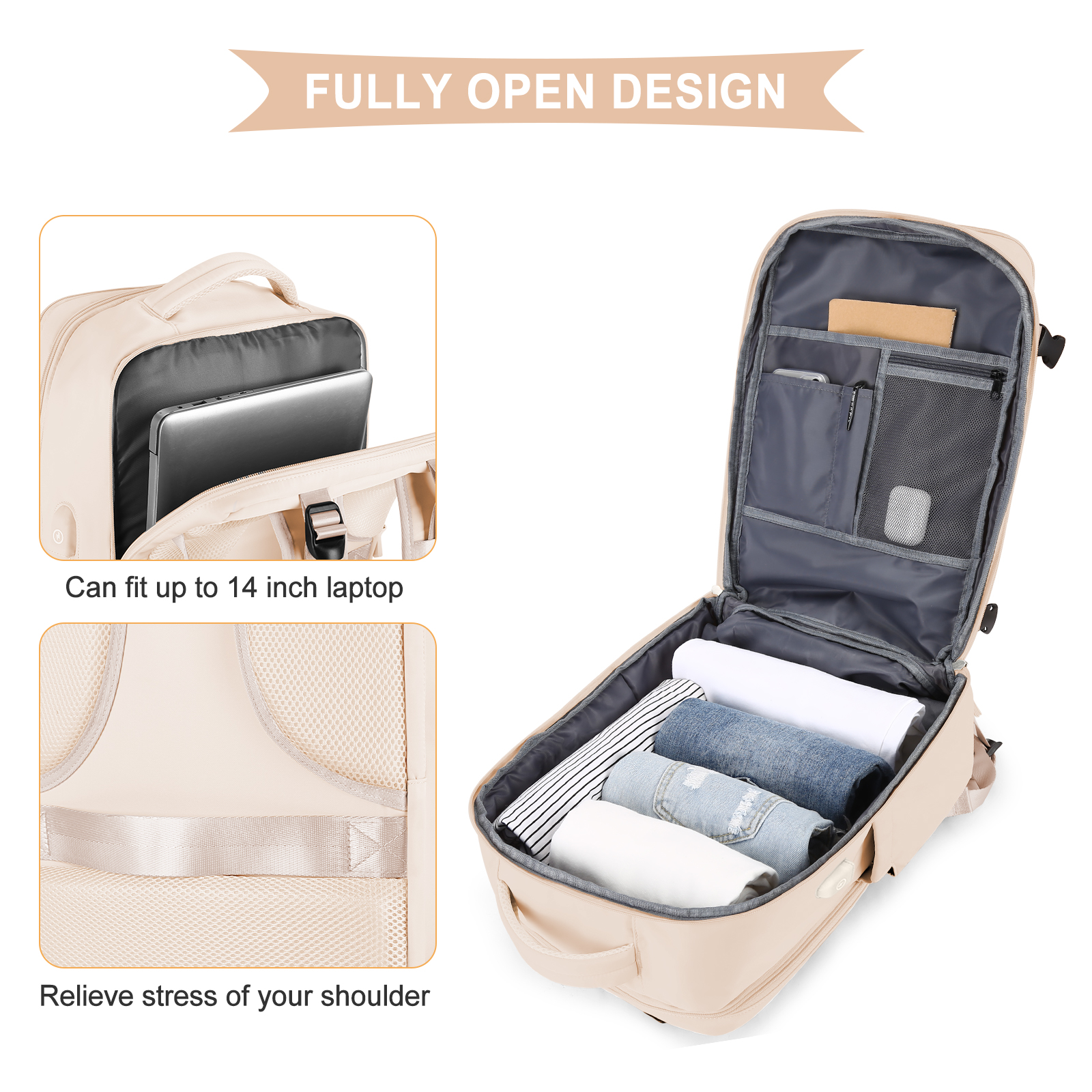 Large Travel Backpack for Men  - đánh giá và giá Men Shoes China