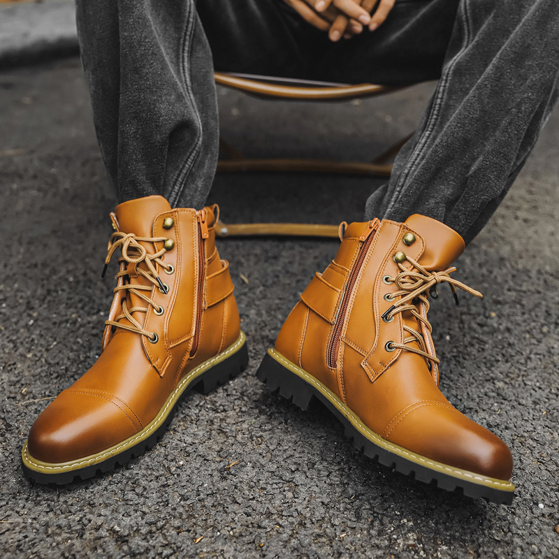 Quality Men Leather Boots Meta - đánh giá và giá Men'S Shoes Zipper