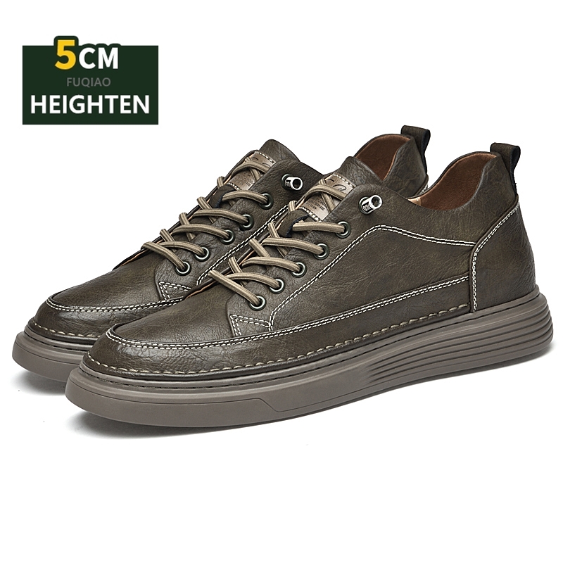 5cm Height Increase Leather Sh - đánh giá và giá Men'S Shoes Comfortable Walking