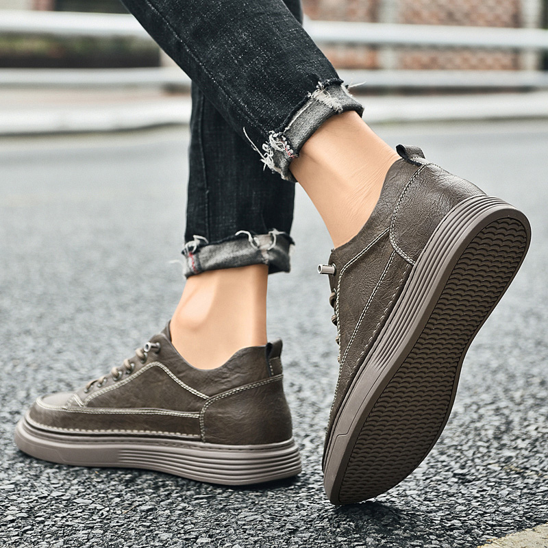 5cm Height Increase Leather Sh - đánh giá và giá Men'S Shoes Comfortable Walking