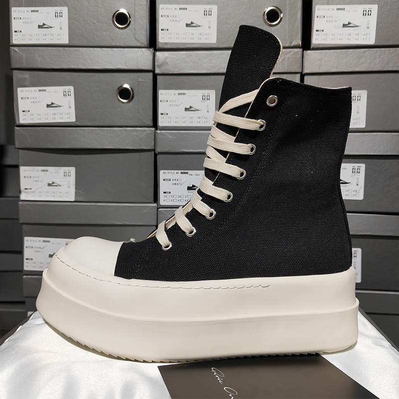 Black Men's and Women's Thick  - đánh giá và giá Men'S Shoes Zipper
