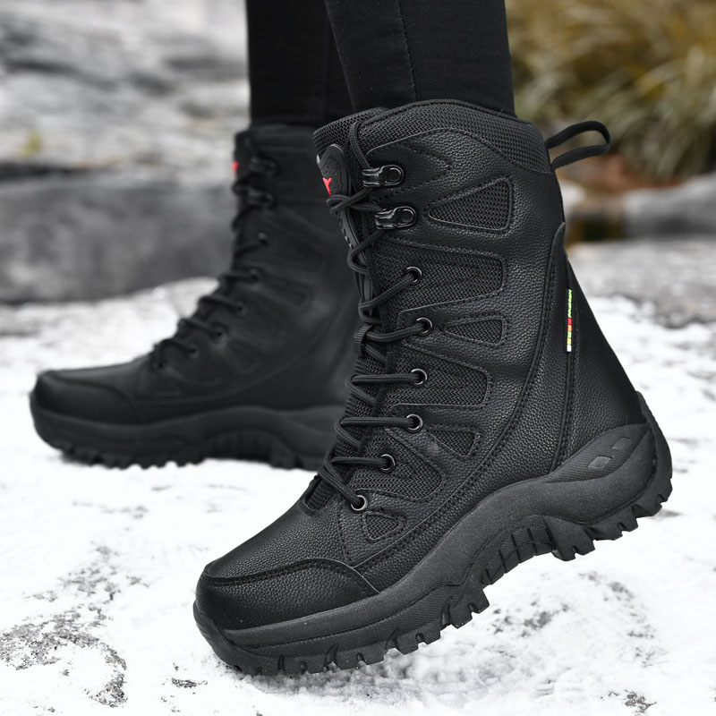 Men Motorcycle Tactical Boots  - đánh giá và giá Men'S Shoes Zipper