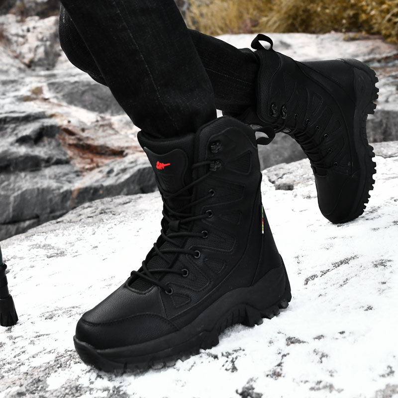 Men Motorcycle Tactical Boots  - đánh giá và giá Men'S Shoes Zipper